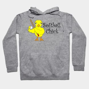 Softball Chick Narrow Hoodie